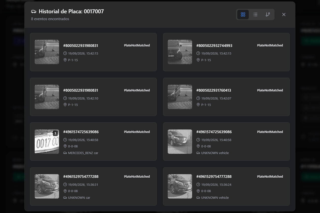 Historial de placa